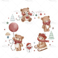 Bügelbild Teddy´s Christmas Party Medium