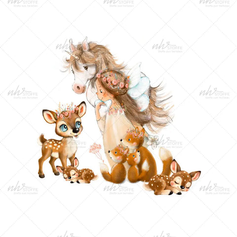 Bügelbild Traumwald Medium