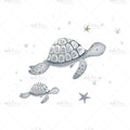 Bügelbild Turtle Reef Medium