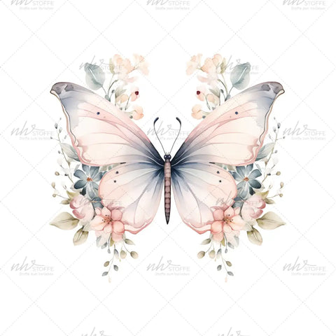 Bügelbild Watercolour Butterfly Medium