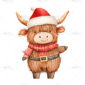 Bügelbild Weihnachtsbüffel Hell 3059 Medium