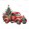 Bügelbild Weihnachtslaster Medium