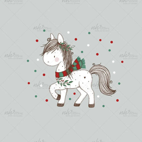 Bügelbild Weihnachtspferd Dotties MINI
