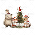 Bügelbild Weihnachtstruppe Medium