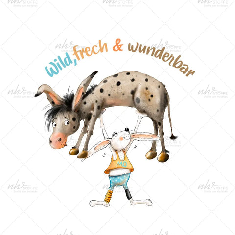 Bügelbild Wild, Frech und Wunderbar Medium