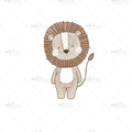 Bügelbild Wild Life Lion Medium