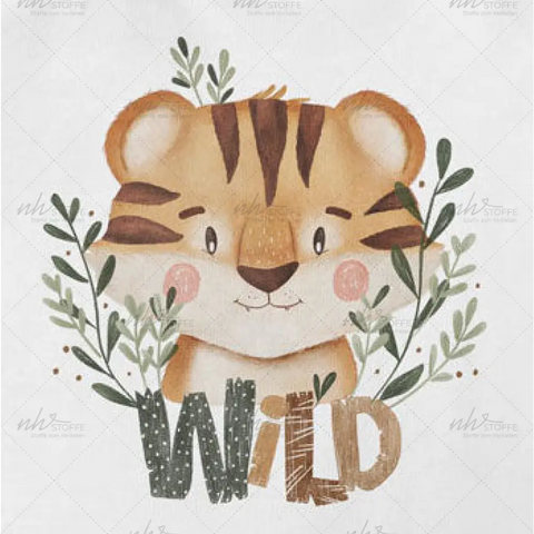 Bügelbild Wild Tiger Medium