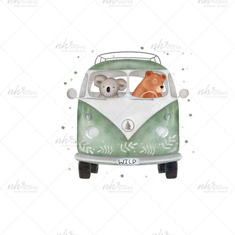 Bügelbild Wilde Bullyfahrt MINI