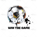 Bügelbild Win the Game Medium