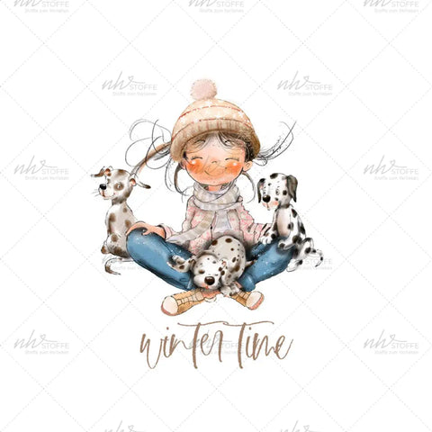 Bügelbild Winterzeit Medium