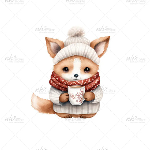 Bügelbild Woodland Fox Medium