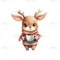 Bügelbild Woodland Reindeer Medium
