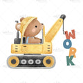Bügelbild Working Bear Medium