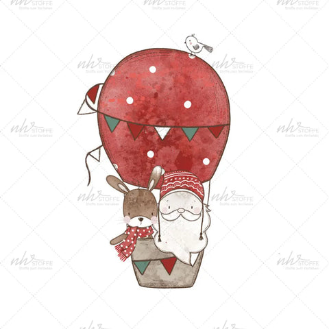 Bügelbild X Mas Balloon MAXI