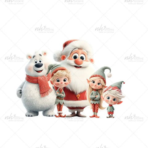 Bügelbild X Mas Crew Medium