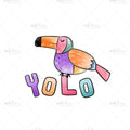 Bügelbild Yolo Paradise Medium