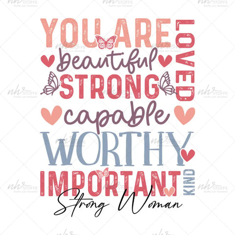 Bügelbild You´re a Woman MAXI PLUS