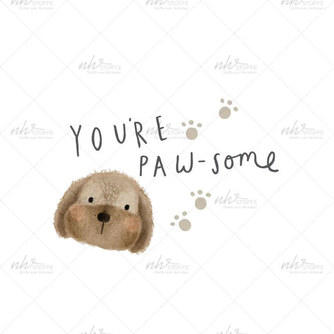 Bügelbild You´re Pawsome Medium