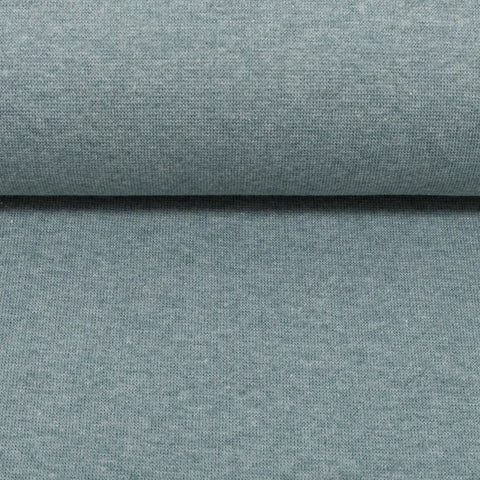 Bündchenstoff Heike Rauchblau Meliert 1742
