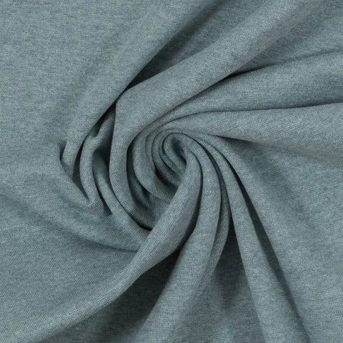 Bündchenstoff Heike Rauchblau Meliert 1742