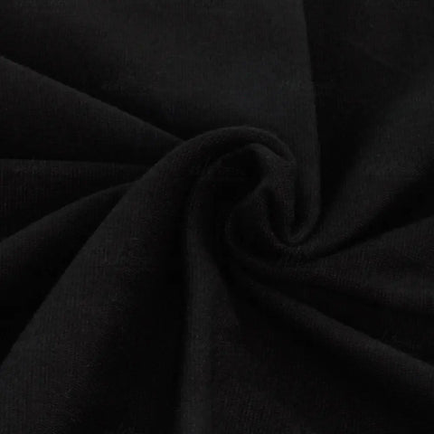 Bündchenstoff XXL Schwarz