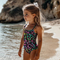 Sport/Badelycra UPF 50+ Leopard Splatter Hearts VORBESTELLUNG