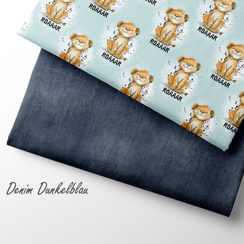 Jerseystoff Denim Dunkelblau