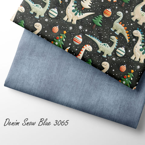 French Terry Denim Snow Blue 3065 (Bio) VORBESTELLUNG
