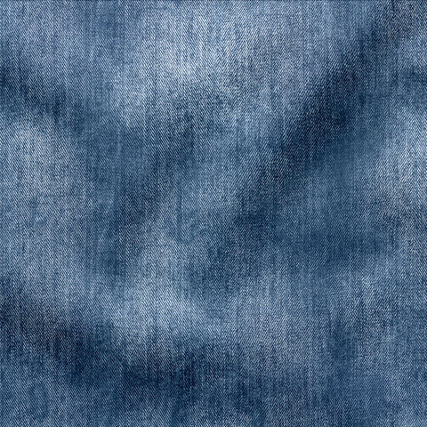 French Terry Denim Washed Blue Jeans (Bio)