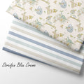 French Terry Streifen Blau Creme 2795 (Bio)