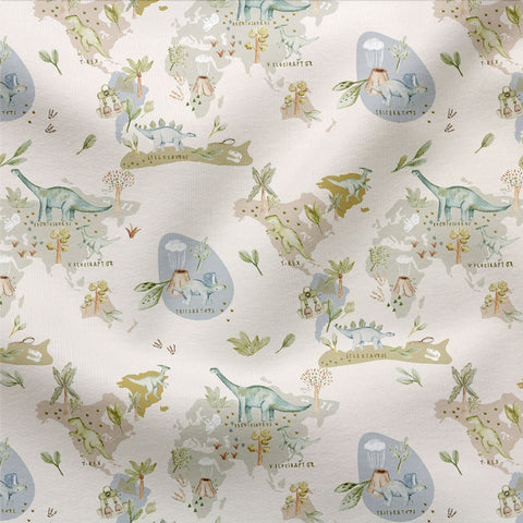 Jersey Stoff Dino Map (Bio)