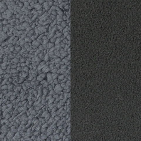 Doubleface Plüsch Tamme Mittelgrau 183