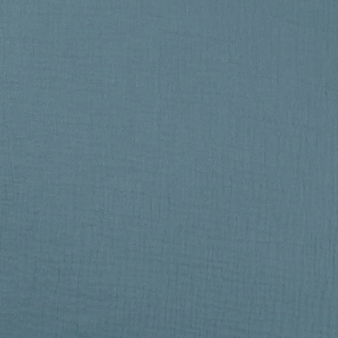 Musselin Double Gauze dunkles Rauchblau 003
