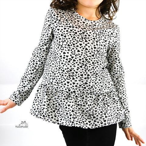 French Terry Herzchen Neutral 3358 (Bio) VORBESTELLUNG