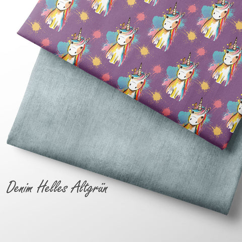 Jerseystoff Einhorn Splash