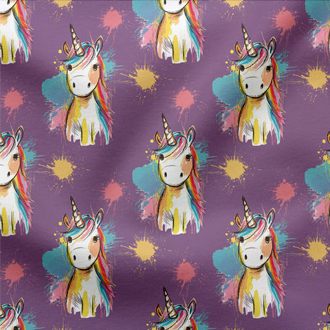 Jerseystoff Einhorn Splash