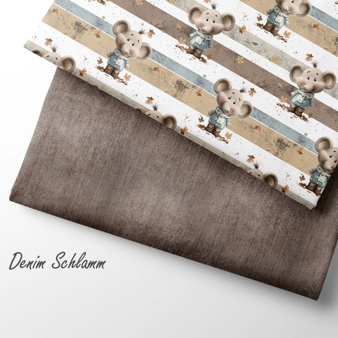 French Terry Denim Schlamm (Bio) VORBESTELLUNG