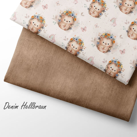 Jerseystoff Flower Ida Neutral