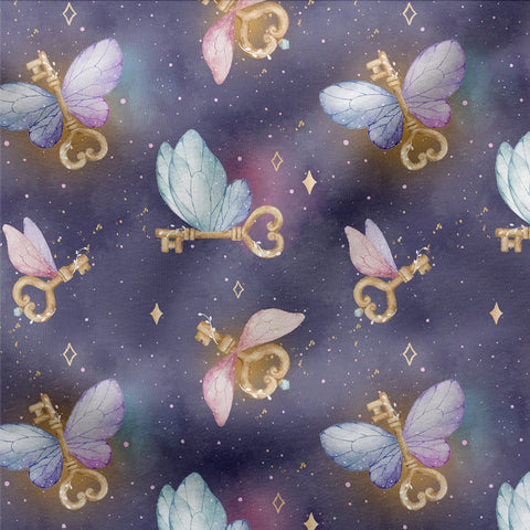 Jerseystoff Flying Keys (Lila)