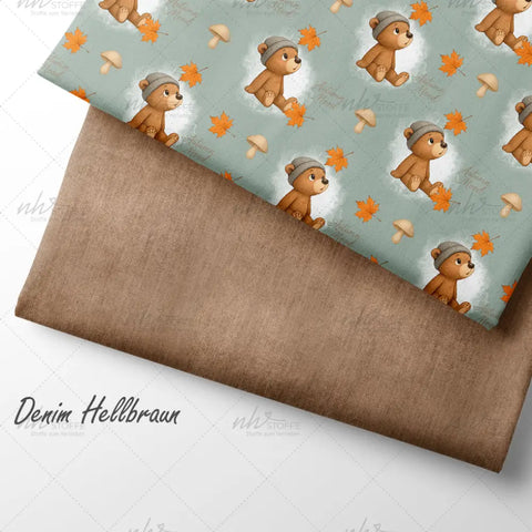 French Terry Autumn Mood Bear 2911 (Bio)