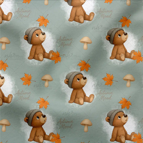 French Terry Autumn Mood Bear 2911 (Bio)