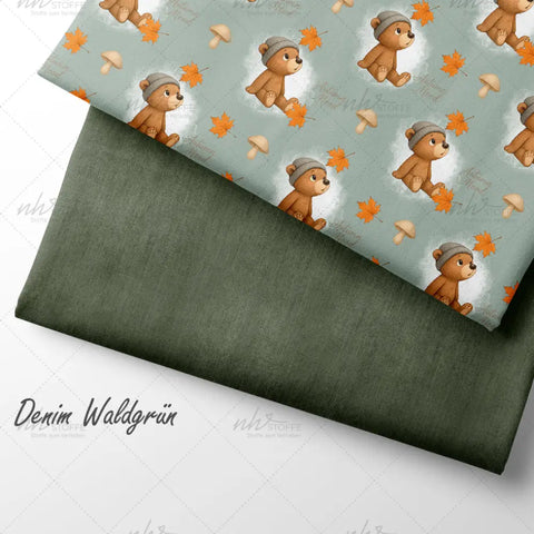 French Terry Autumn Mood Bear 2911 (Bio)