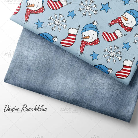 French Terry Denim Rauchblau (Bio) VORBESTELLUNG