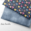 French Terry Denim Rauchblau (Bio)