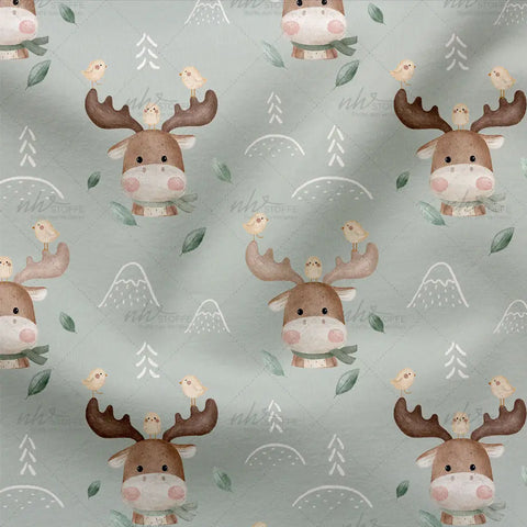 French Terry Elchliebe Grün