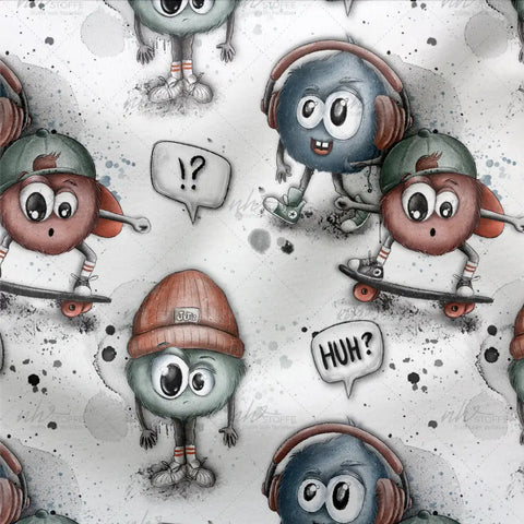 French Terry Flusengang Weiß