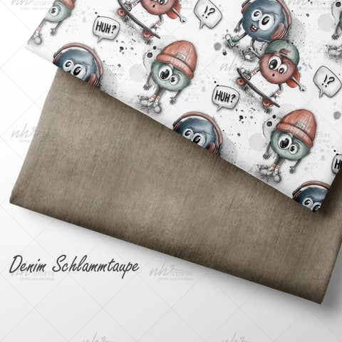 French Terry Flusengang Weiß