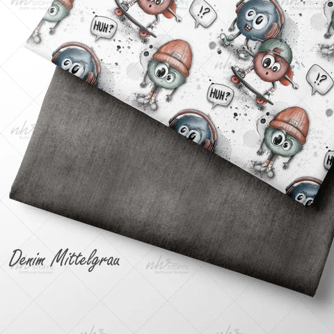 French Terry Flusengang Weiß