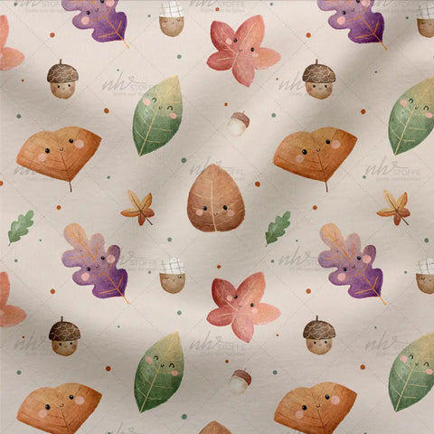 French Terry Herbstlaub Neutral