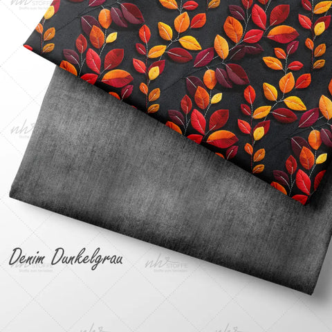 French Terry Herbstmagie 3D (Bio)